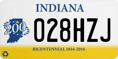 IN license plate 028HZJ