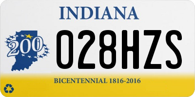 IN license plate 028HZS
