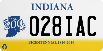 IN license plate 028IAC