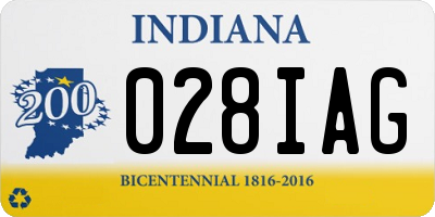 IN license plate 028IAG