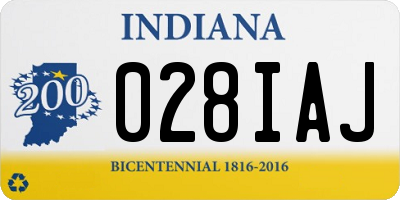 IN license plate 028IAJ