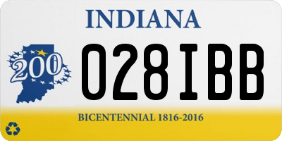 IN license plate 028IBB