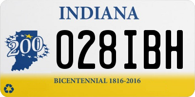 IN license plate 028IBH