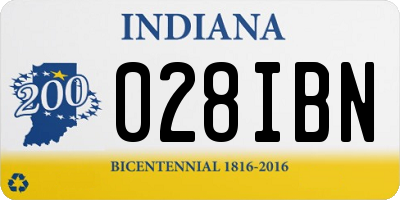 IN license plate 028IBN