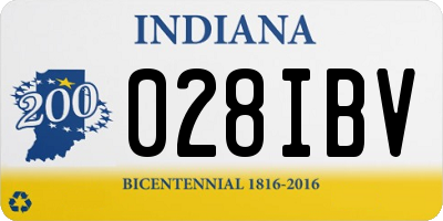 IN license plate 028IBV