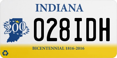 IN license plate 028IDH