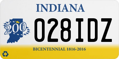 IN license plate 028IDZ
