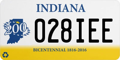 IN license plate 028IEE