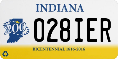 IN license plate 028IER