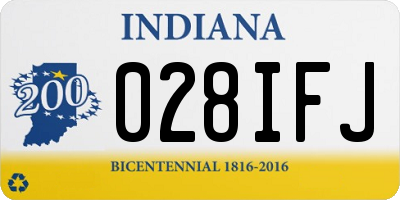 IN license plate 028IFJ