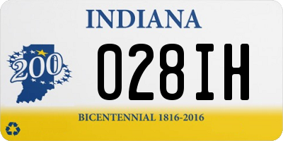 IN license plate 028IH