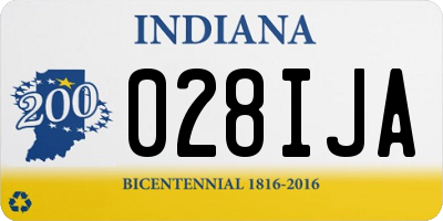IN license plate 028IJA