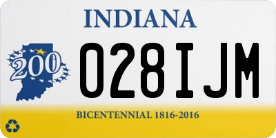 IN license plate 028IJM