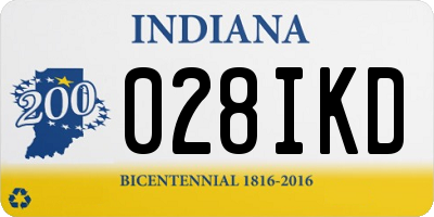 IN license plate 028IKD