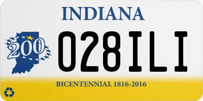 IN license plate 028ILI