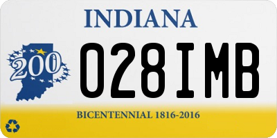 IN license plate 028IMB