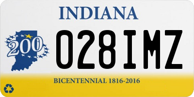 IN license plate 028IMZ