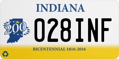 IN license plate 028INF