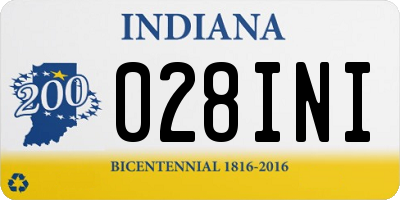 IN license plate 028INI