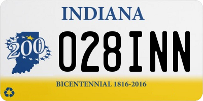 IN license plate 028INN