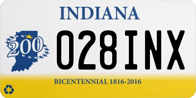 IN license plate 028INX