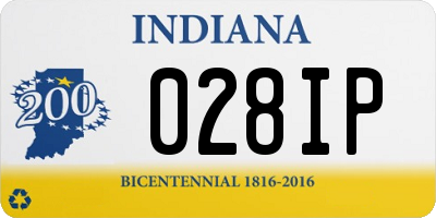 IN license plate 028IP
