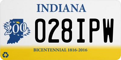 IN license plate 028IPW