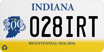 IN license plate 028IRT