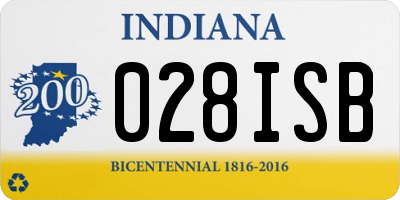 IN license plate 028ISB