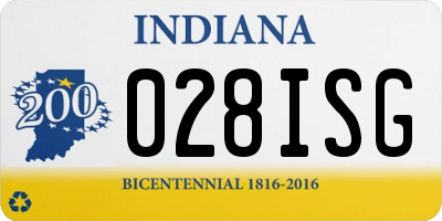 IN license plate 028ISG