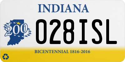 IN license plate 028ISL