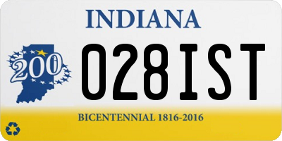 IN license plate 028IST
