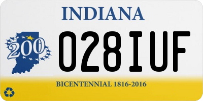 IN license plate 028IUF