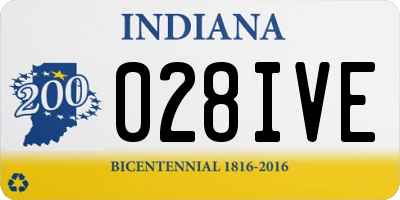 IN license plate 028IVE