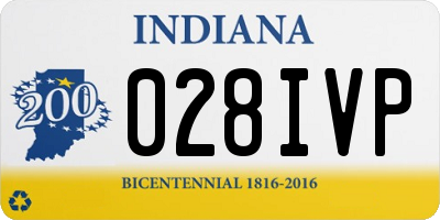 IN license plate 028IVP