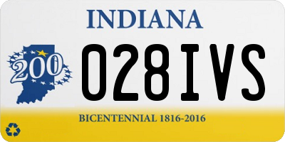 IN license plate 028IVS
