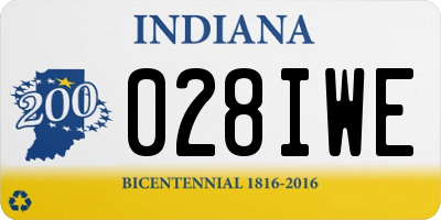 IN license plate 028IWE