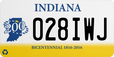 IN license plate 028IWJ