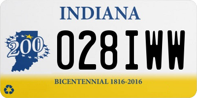 IN license plate 028IWW