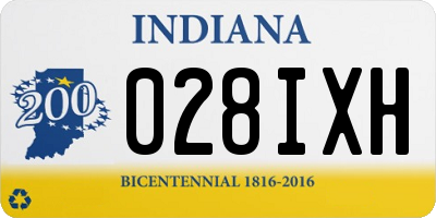 IN license plate 028IXH