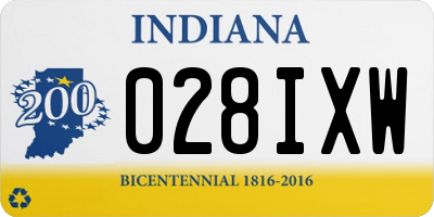 IN license plate 028IXW