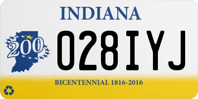 IN license plate 028IYJ
