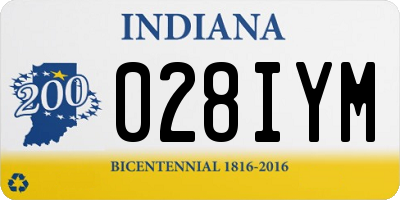 IN license plate 028IYM