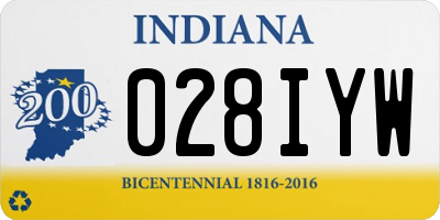 IN license plate 028IYW