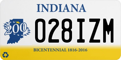 IN license plate 028IZM
