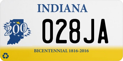 IN license plate 028JA
