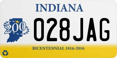 IN license plate 028JAG