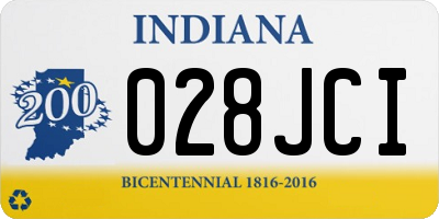 IN license plate 028JCI