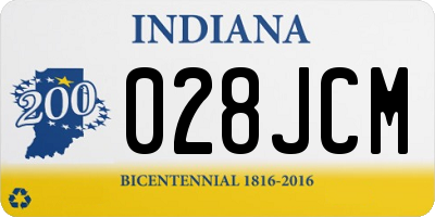 IN license plate 028JCM