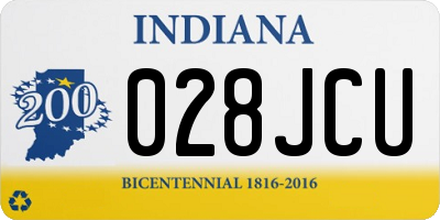 IN license plate 028JCU